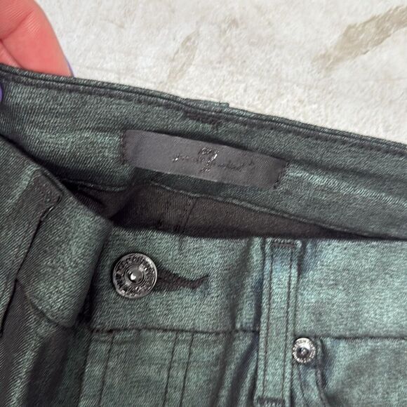 7 Jeans - Womens Size 29 - NWOT Green Metallic Jeans - Picture 4 of 7